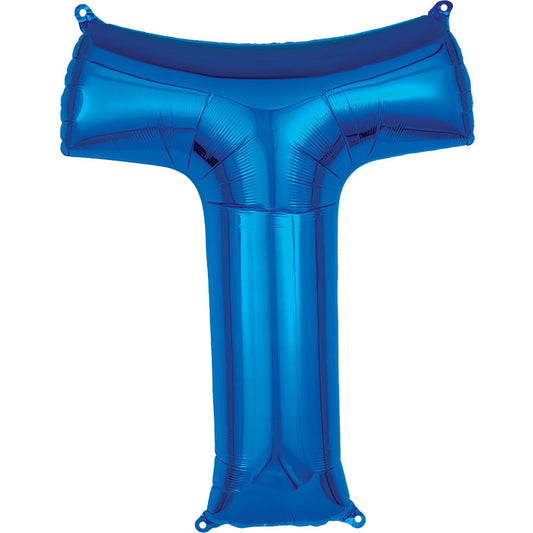 34 inch LETTER T - ANAGRAM - BLUE | USA Decoration®