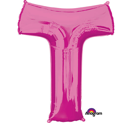 34 inch LETTER T - ANAGRAM - PINK | USA Decoration®