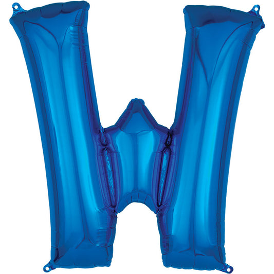 34 inch LETTER W - ANAGRAM - BLUE | USA Decoration®