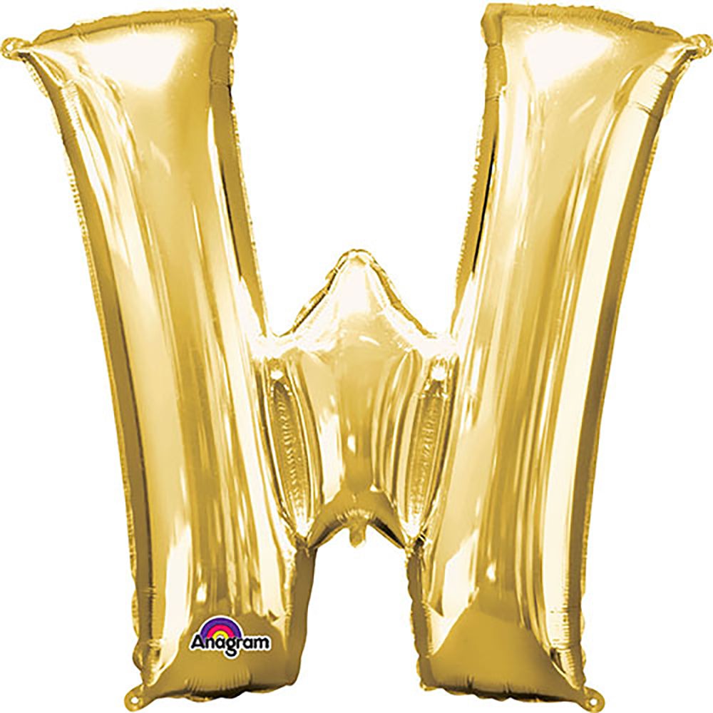 34 inch LETTER W - ANAGRAM - GOLD | USA Decoration®