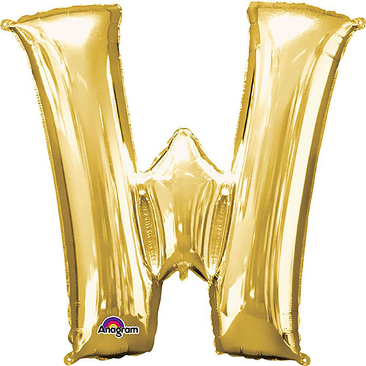 34 inch LETTER W - ANAGRAM - GOLD | USA Decoration®