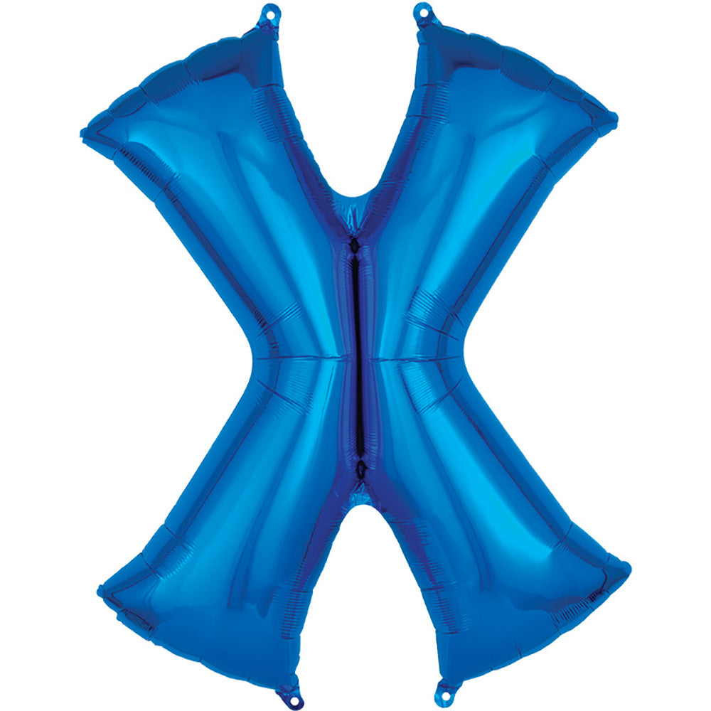 34 inch LETTER X - ANAGRAM - BLUE | USA Decoration®