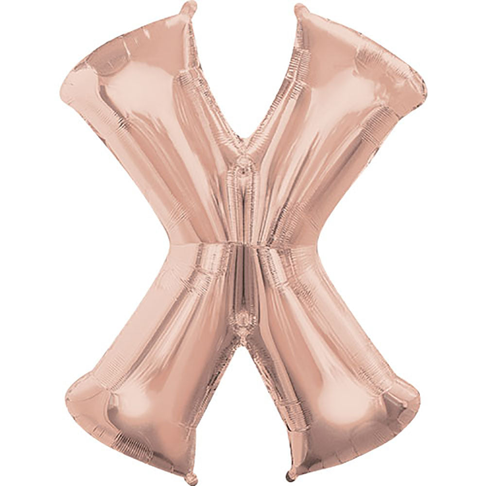 34 inch LETTER X - ANAGRAM - ROSE GOLD | USA Decoration®