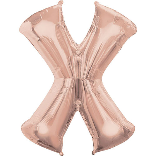 34 inch LETTER X - ANAGRAM - ROSE GOLD | USA Decoration®