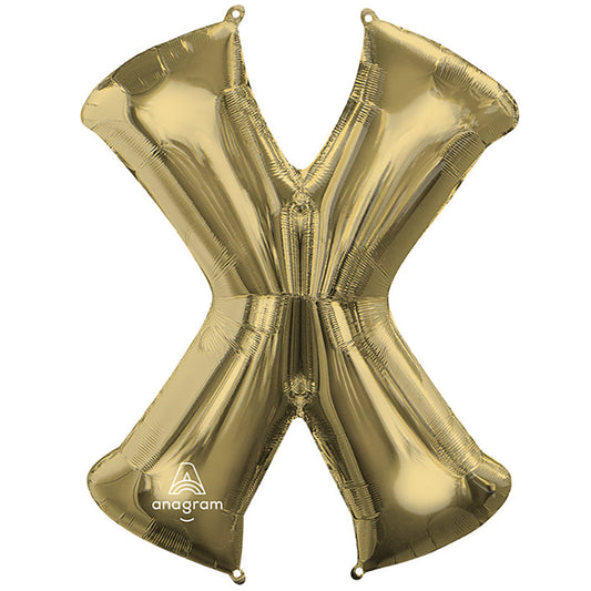 34 inch LETTER X - ANAGRAM - WHITE GOLD | USA Decoration®
