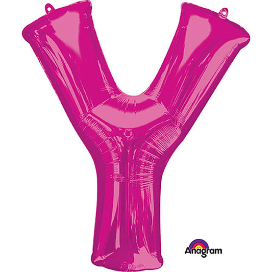 34 inch LETTER Y - ANAGRAM - PINK | USA Decoration®