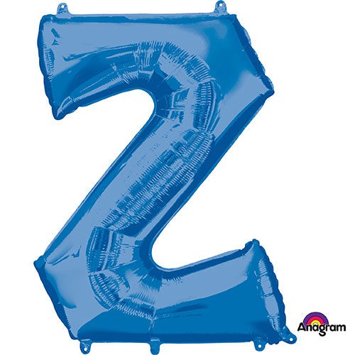 34 inch LETTER Z - ANAGRAM - BLUE | USA Decoration®