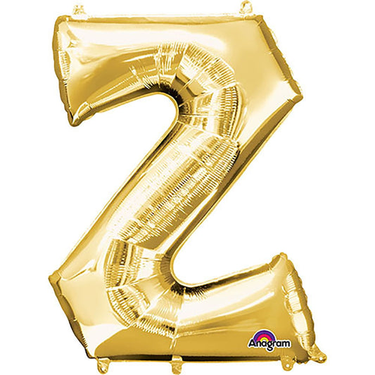 34 inch LETTER Z - ANAGRAM - GOLD | USA Decoration®