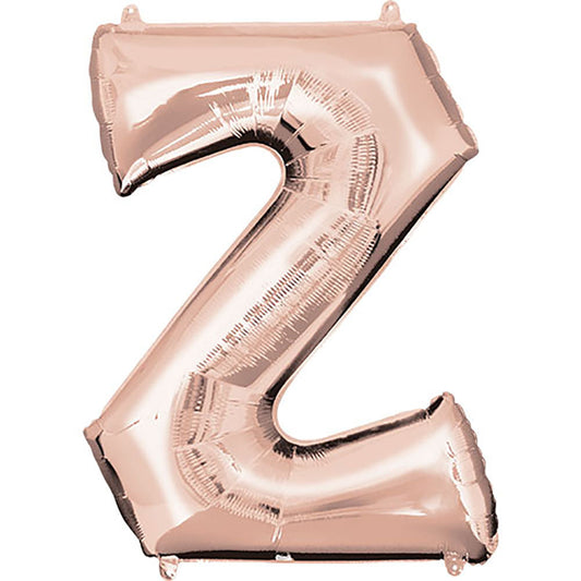 34 inch LETTER Z - ANAGRAM - ROSE GOLD | USA Decoration®