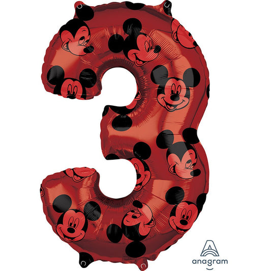 34 inch MICKEY MOUSE FOREVER NUMBER 3 | USA Decoration®
