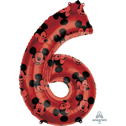 34 inch MICKEY MOUSE FOREVER NUMBER 6 | USA Decoration®