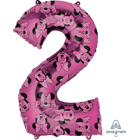 34 inch MINNIE MOUSE FOREVER NUMBER 2 | USA Decoration®