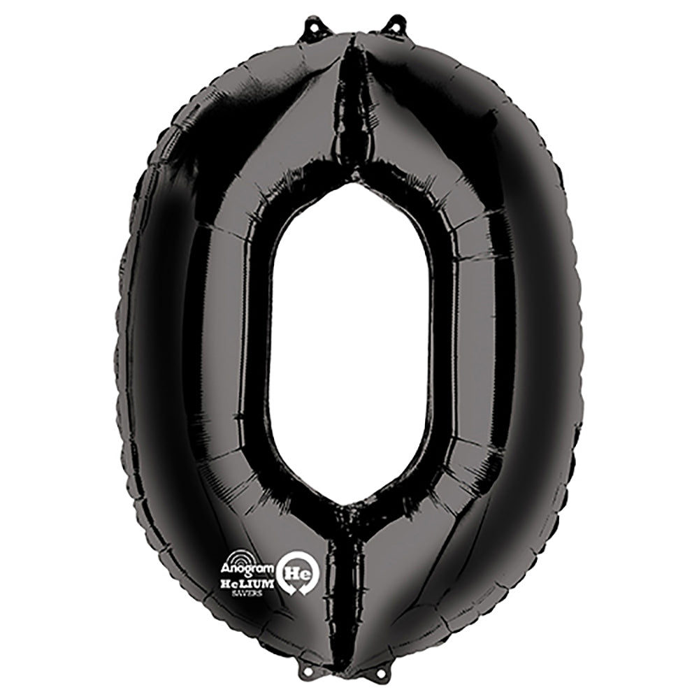 34 inch NUMBER 0 - ANAGRAM - BLACK | USA Decoration®
