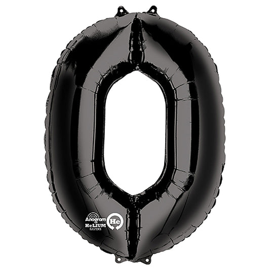 34 inch NUMBER 0 - ANAGRAM - BLACK | USA Decoration®
