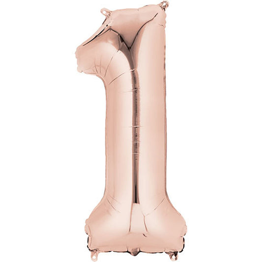 34 inch NUMBER 1 - ANAGRAM - ROSE GOLD | USA Decoration®