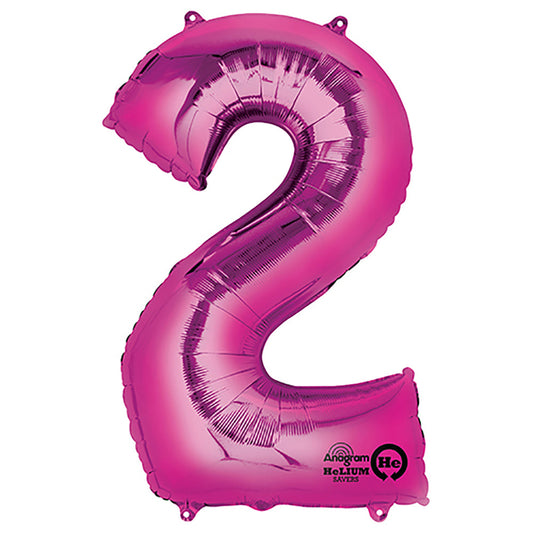 34 inch NUMBER 2 - ANAGRAM - PINK | USA Decoration®