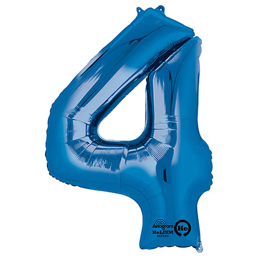 34 inch NUMBER 4 - ANAGRAM - BLUE | USA Decoration®