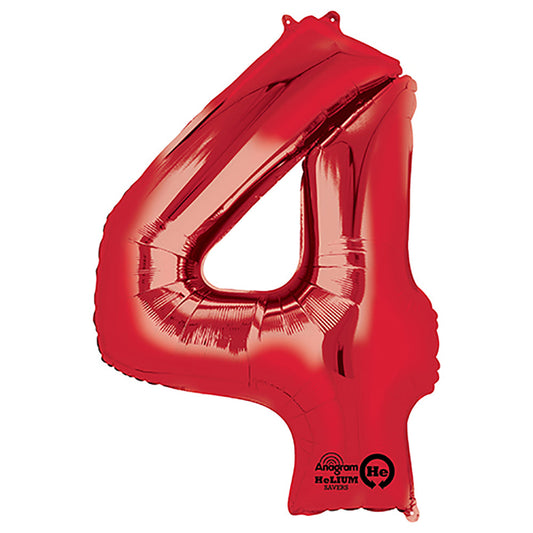 34 inch NUMBER 4 - ANAGRAM - RED | USA Decoration®
