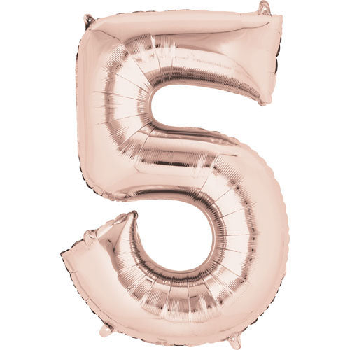 34 inch NUMBER 5 - ANAGRAM - ROSE GOLD | USA Decoration®