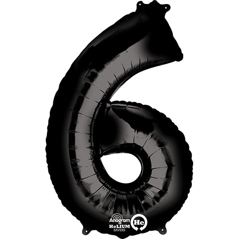 34 inch NUMBER 6 - ANAGRAM - BLACK | USA Decoration®