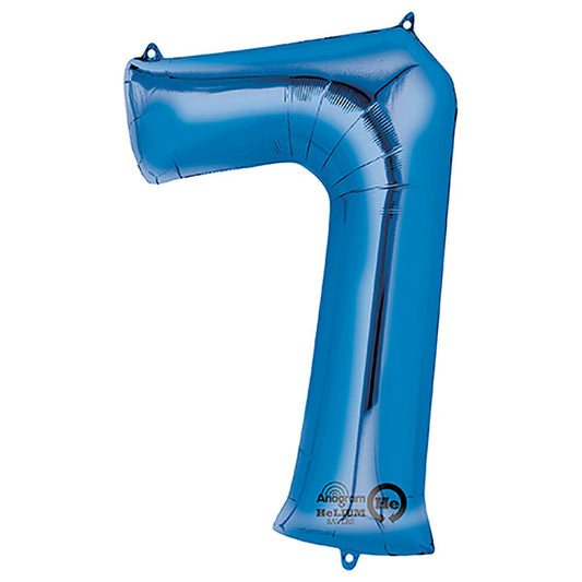 34 inch NUMBER 7 - ANAGRAM - BLUE | USA Decoration®