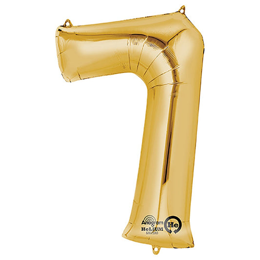34 inch NUMBER 7 - ANAGRAM - GOLD | USA Decoration®