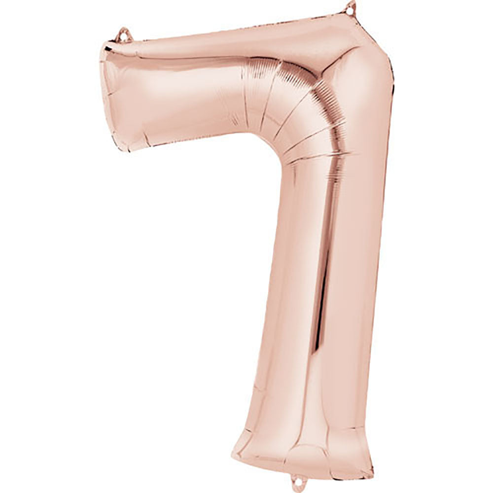 34 inch NUMBER 7 - ANAGRAM - ROSE GOLD | USA Decoration®