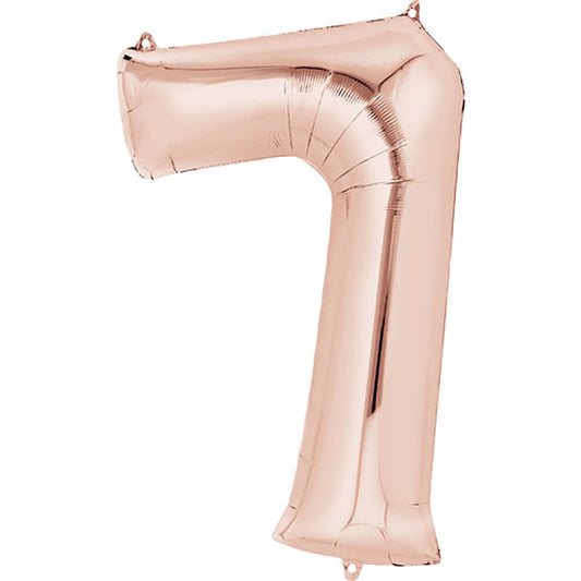 34 inch NUMBER 7 - ANAGRAM - ROSE GOLD | USA Decoration®