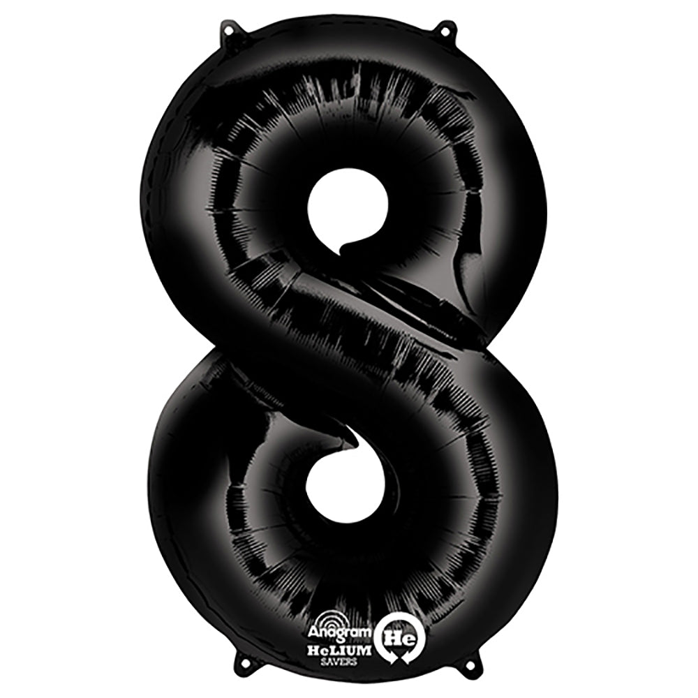 34 inch NUMBER 8 - ANAGRAM - BLACK | USA Decoration®