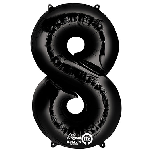 34 inch NUMBER 8 - ANAGRAM - BLACK | USA Decoration®