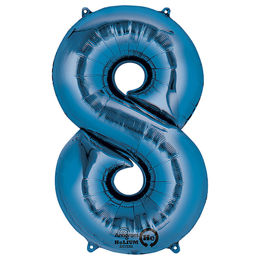 34 inch NUMBER 8 - ANAGRAM - BLUE | USA Decoration®