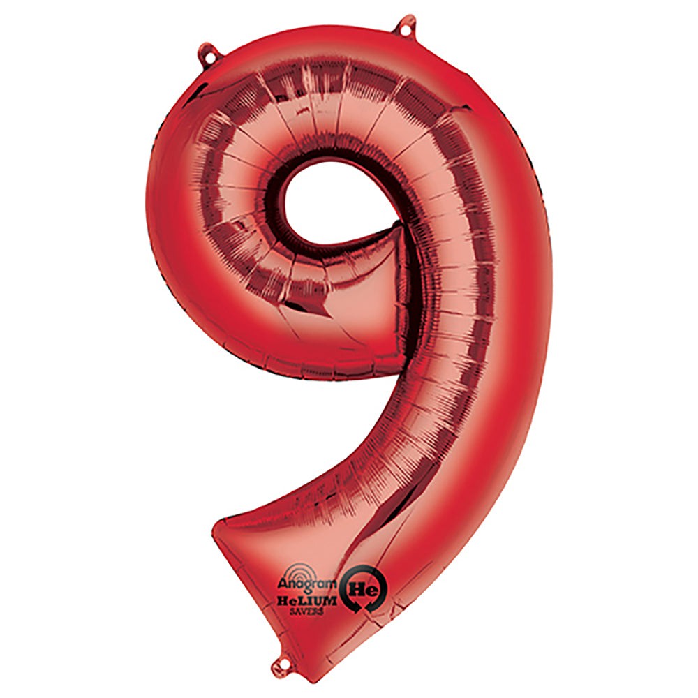 34 inch NUMBER 9 - ANAGRAM - RED | USA Decoration®