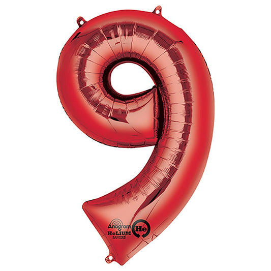 34 inch NUMBER 9 - ANAGRAM - RED | USA Decoration®