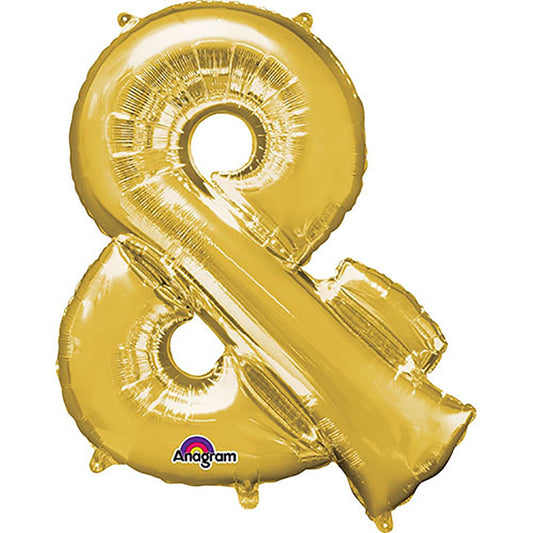 34 inch SYMBOL & AMPERSAND - GOLD | USA Decoration®