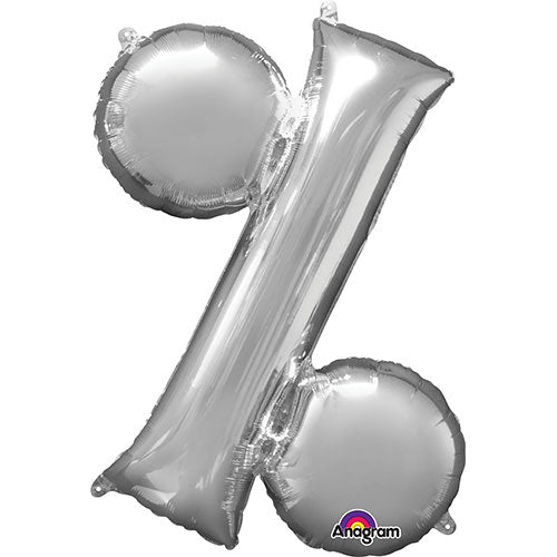 34 inch SYMBOL % - ANAGRAM - SILVER | USA Decoration®