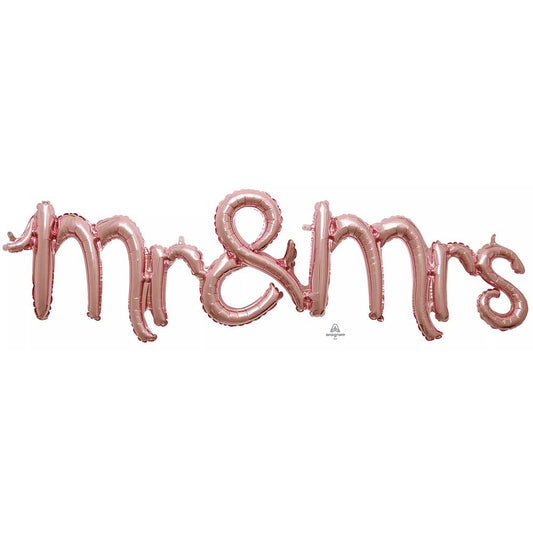 51? SCRIPT PHRASE: MR & MRS (AIR-FILL ONLY) | USA Decoration®
