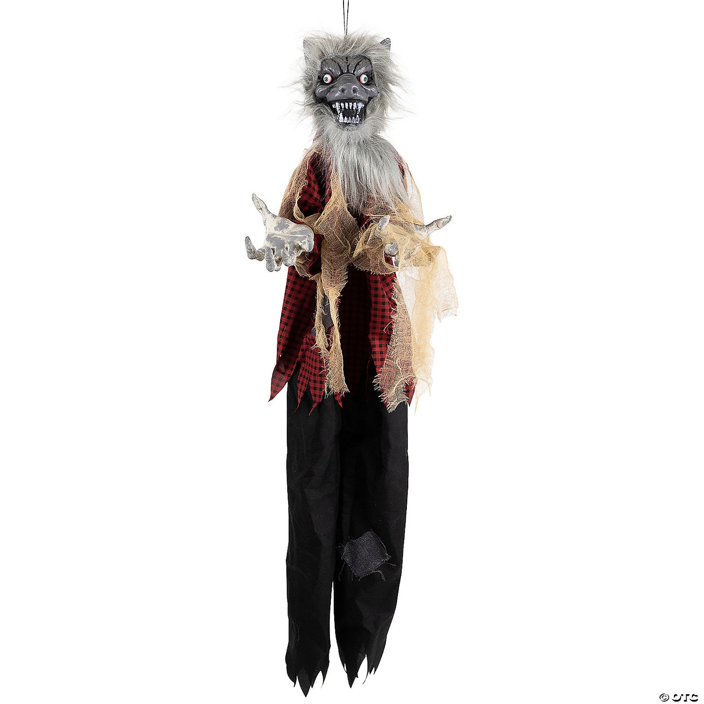 Animated Hanging Werewolf Halloween Decoration - 4' | USA Decoration®