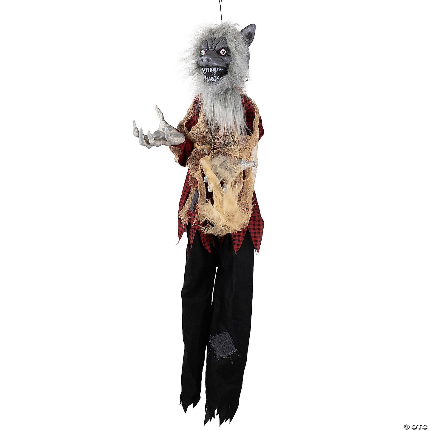 Animated Hanging Werewolf Halloween Decoration - 4' | USA Decoration®