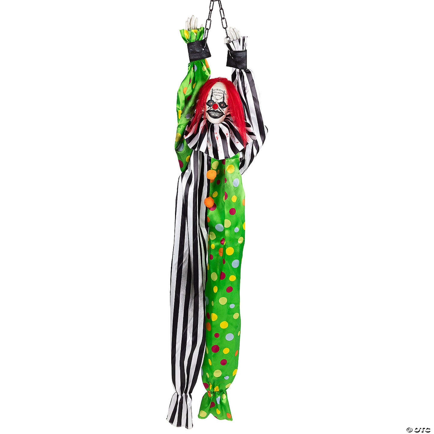 Animated Shaking Clown with Sound Hanging Halloween Decoration - 5' | USA Decoration®