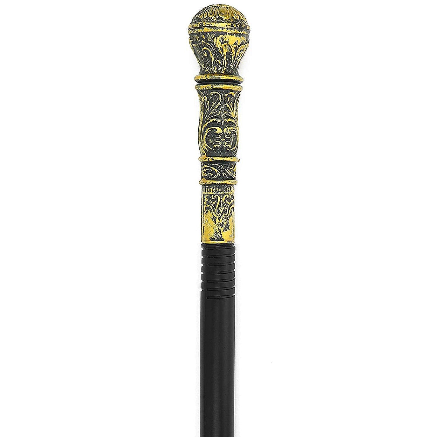 Antique Gold Walking Cane - Elegant Vintage Prop Stick Dress Canes Costume Accessories for All Ages | USA Decoration®