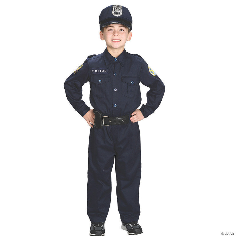 1 Piece(s): Kids Police Costume - Small | USA Decoration®