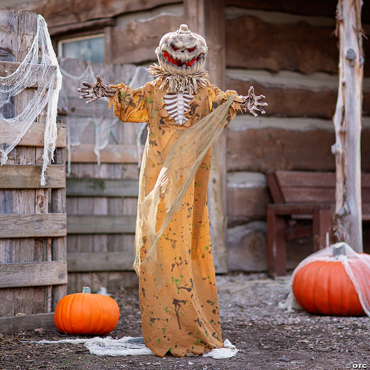 1 Piece(s): 5 1/2 Ft. Standing Pop Up Head Pumpkin Man Halloween Decoration | USA Decoration®
