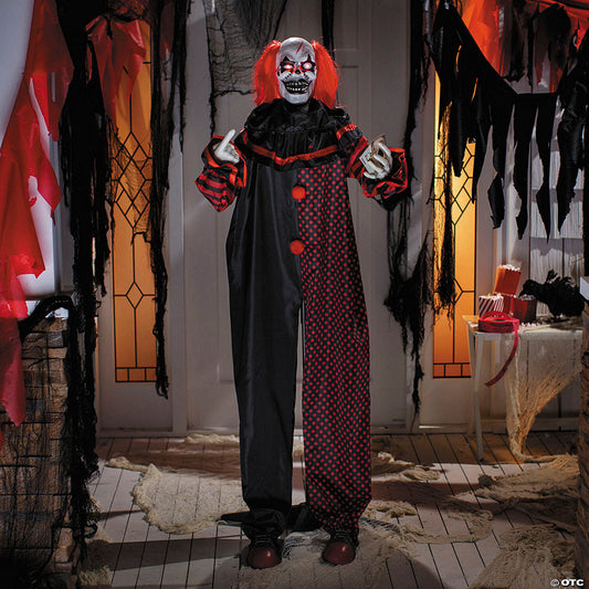 6 Ft. Animated Standing Double-Head Pop-Up Clown Halloween Decoration | USA Decoration®