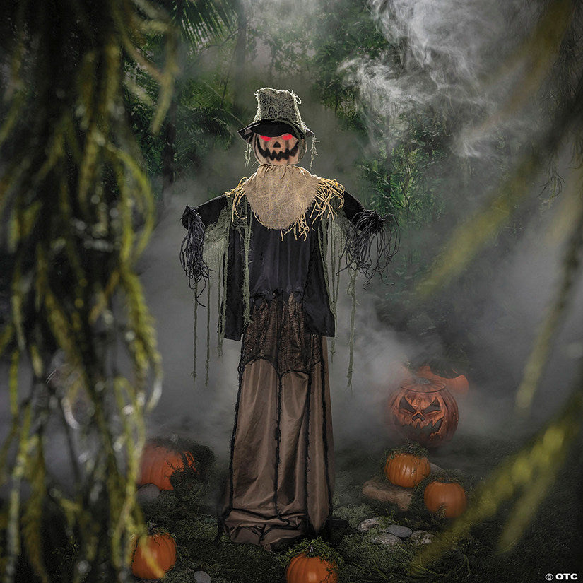 5 Ft. 10 3/4" Animated Rising Scarecrow Halloween Decoration | USA Decoration®