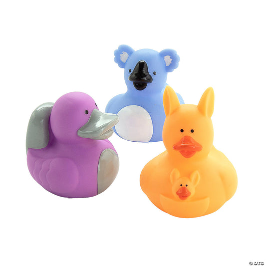 Australian Animal Rubber Ducks - 12 Pc.