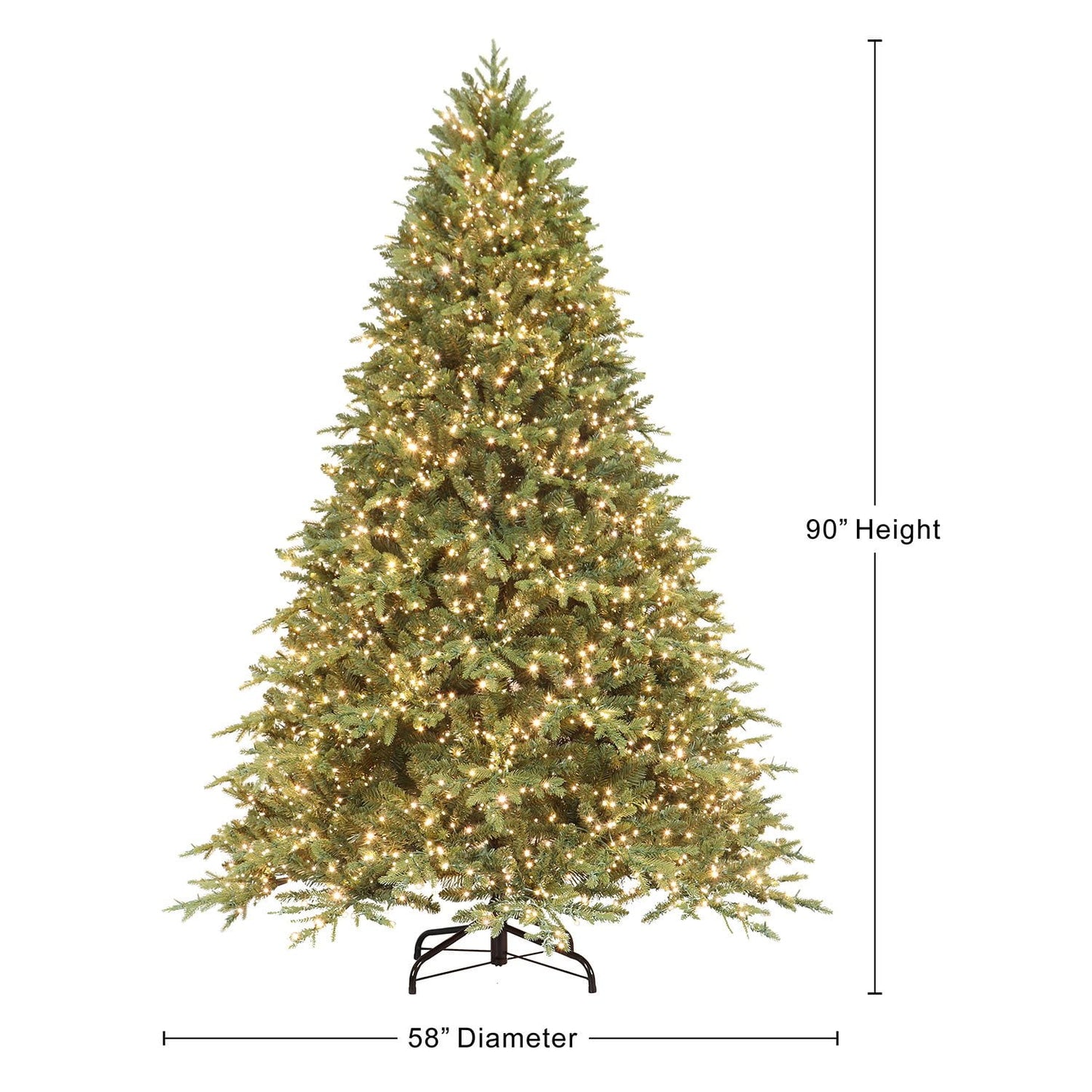 Member's Mark 7.5' Pre-Lit Fraser Fir Downswept Christmas Tree | USA Decoration®
