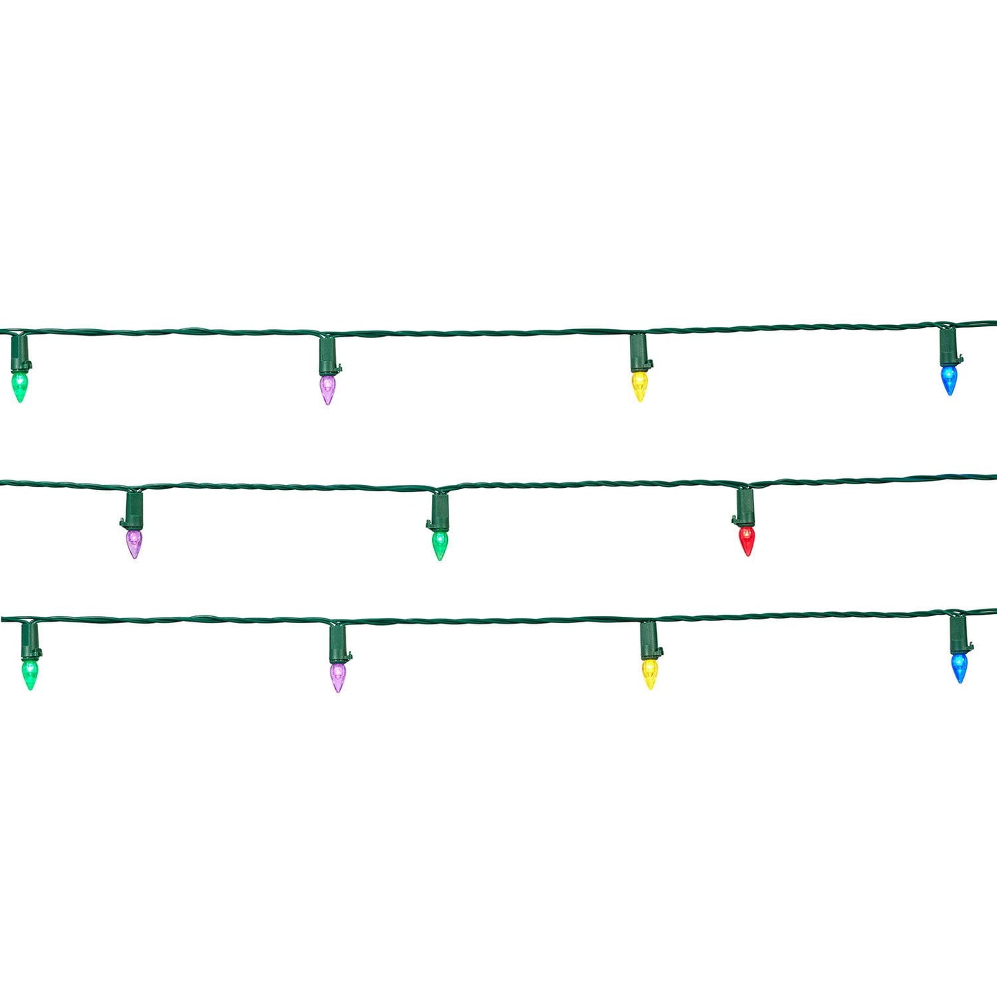 Member's Mark 150ct Solar LED C3 Lights, 74.5' Lighted Length | USA Decoration®