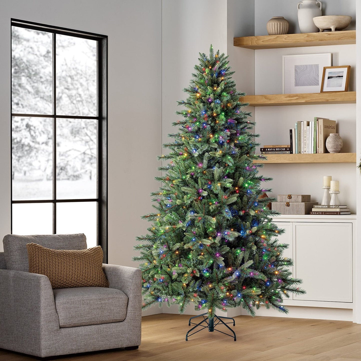 Member's Mark 7.5' Augusta Pine Pre-Lit Christmas Tree | USA Decoration®