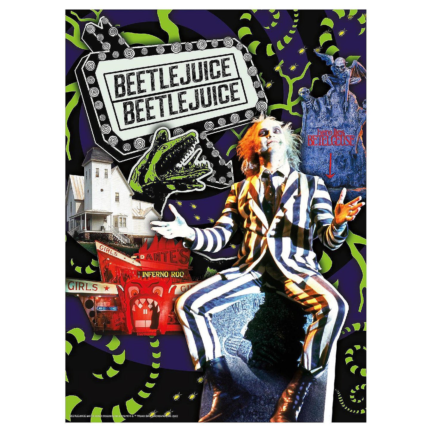 Beetlejuice Coffin Box 500 Piece Jigsaw Puzzle | USA Decoration®