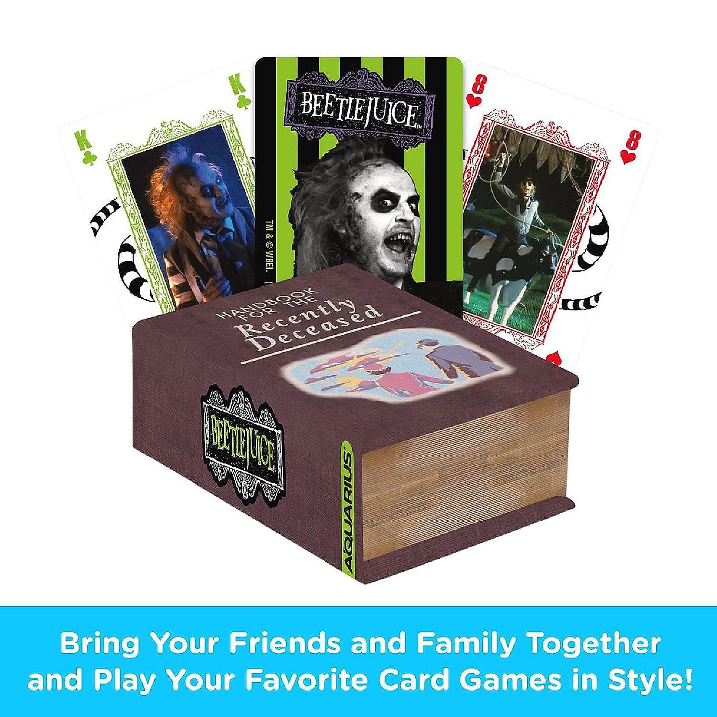 Beetlejuice Recently Deceased Premium Playing Cards | USA Decoration®